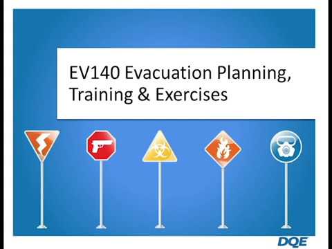 DQE EV140 Evacuation Planning, Training and Exercises