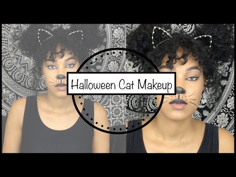 Simple Cat Makeup Look// Halloween 2016|| Kandi G.