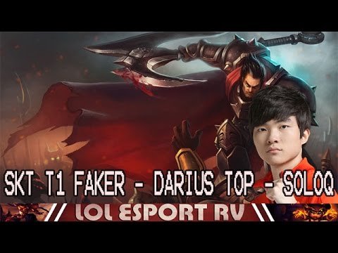 SKT T1 Faker - Darius Top Lane - SoloQ - Highlights