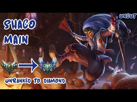 Diamond shaco in gold | unranked- diamand | rank 14 shaco eune | #4