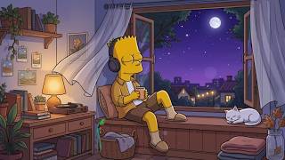 Autumn Lofi Window ☕ Calm Music For Evening Relax