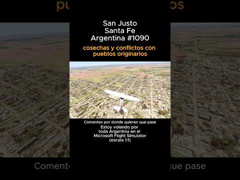 San Justo, Santa Fe desde el Microsoft Flight Simulator #sanjusto #santafe #msfs #argentina