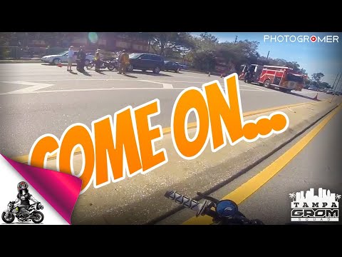 SUV Hits Harley | Grom Wheelie Practice | Another Photogromer