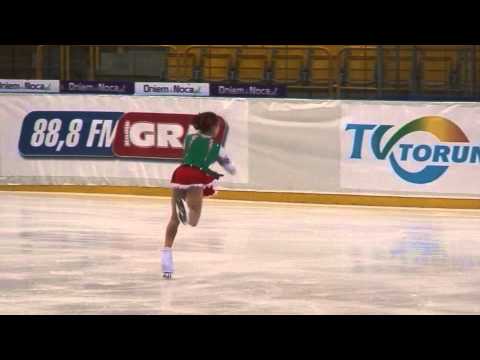 9 Anastasiya BAZHANKOVA BLR SP Novice Girls MNNTC2013