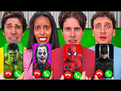 CHIAMO I TUTTI SUPEREROI AL TELEFONO ALLE 3:00 DI NOTTE! Spider-man, Superman e Batman📱