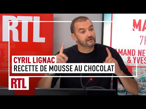 Cyril Lignac: his chocolate mousse recipe