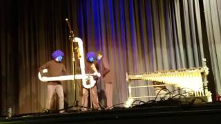 Blue Man Group Act For Talent Show (Drumbone and Marimba/Pipe Instrument)