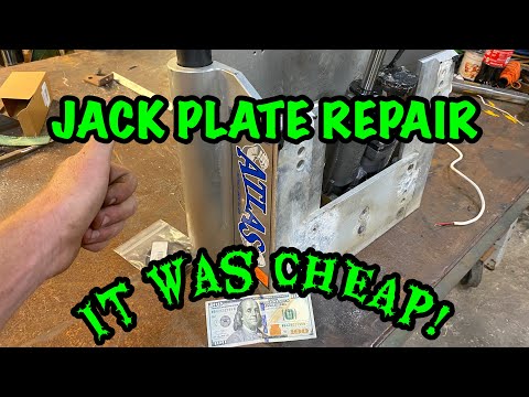 JACK PLATE REPAIR - BOAT REPAIR - EASY FIX - ATLAS JACK PLATE ISSUES - IT WORKS NOW - #boat#repair