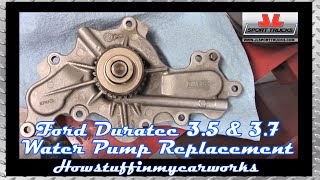 How to replace the water pump on Ford Explorer, Lincoln MKX & Ford Edge with 3.5 L & 3.7 L Engines