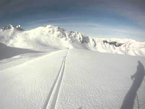 La Plagne Jan 2016 Off-piste perfection down from Roche De Meo