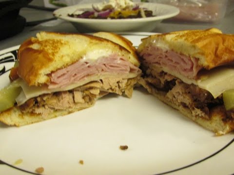Cuban Sandwich with Frijoles Negros over Cumin rice