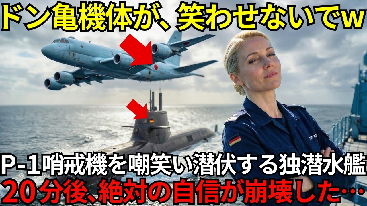「ドン亀のオモチャねｗ」日本のP-1哨戒機を見下した、世界最強のドイツ潜水艦。20分後、絶対の自信を粉砕され涙の総員敬礼【海外の反応】