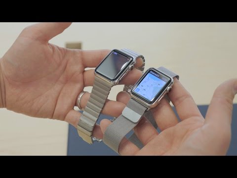 Apple Watch Hands-On and Software Demo! (38mm vs 42mm)