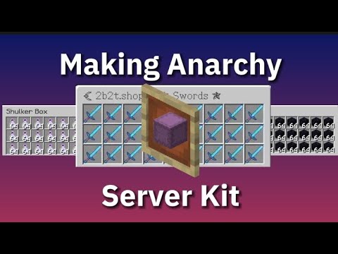 Creating a kit in anarchy minecraft server (READ DESCRIPTION)