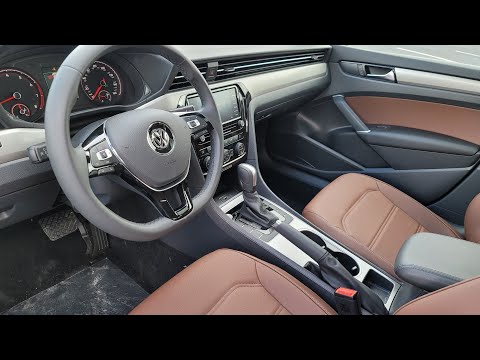 2022 VW Passat 2.0T SE Pure White  w/Mauro Brown leatherette interior