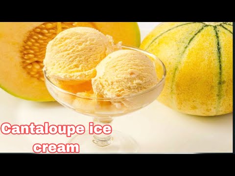 Cantaloupe ice cream 🍨//How to Make Cantaloupe ice cream recipe //Homemade Cantaloupe ice cream