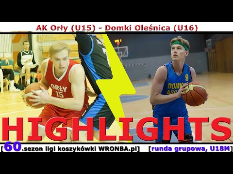 [WRONBA, 60.sezon] 04.10.2025: HIGHLIGHTS: AK Orły (U15) - Domki Asgard (U16) [r. grup., U16M]