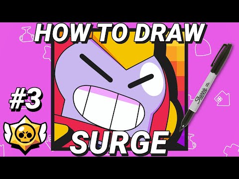 HOW TO DRAW SURGE PROFILE ICON | BRAWL STARS | NEW BRAWLER