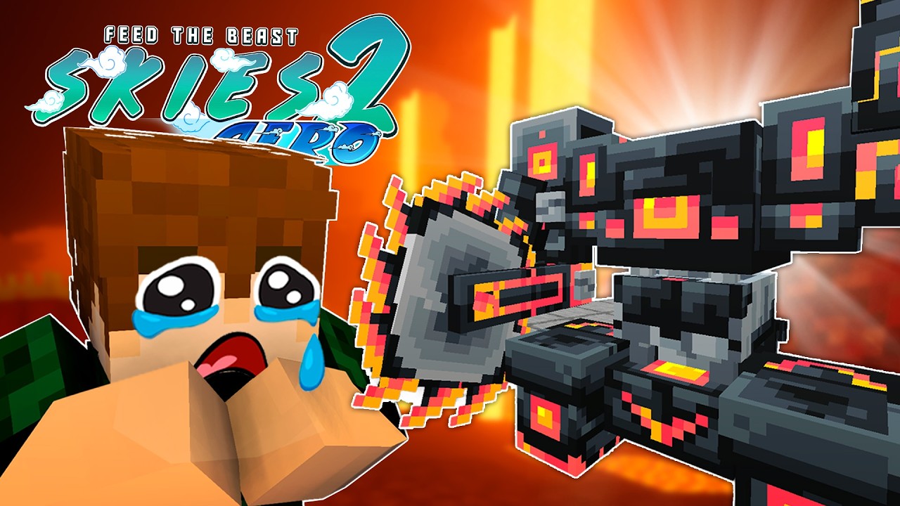 NETHER É MUITO DIFICIL NESSE MODPACK!!!! - Minecraft FTB Skies 2 Aero E16 (1.21.1)