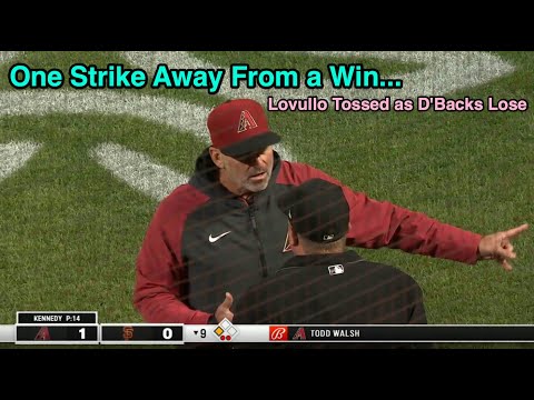 Ejections 132-133 - One Strike Away from Win, D'Backs Jeff Banister & Torey Lovullo Tossed in Loss