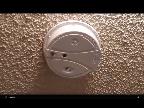 How to replace a smoke detector battery.