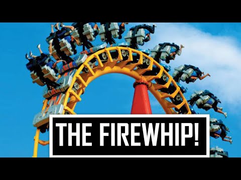 FIREWHIP INVERTED ROLLER COASTER  THE COOLEST IN BRAZIL FIRE WHIP BETO CARRERO WORLD THEME PARK