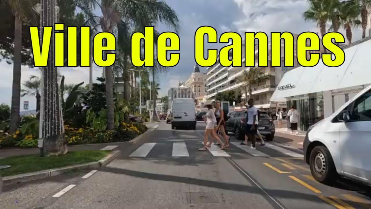 Ville de Cannes - 4K- Driving- French region