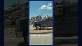 Dump truck rolls over onto car in Appleton; 1 dead