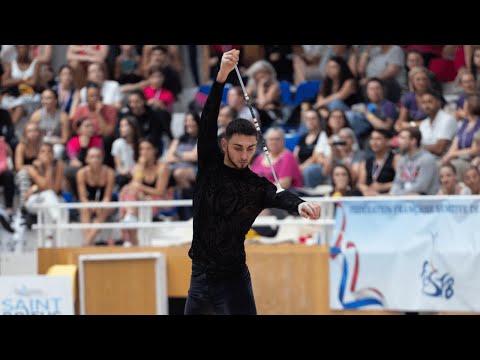 Twirling Bâton - Finale N1 2023 - Noam GOMES - Masculin Senior élite