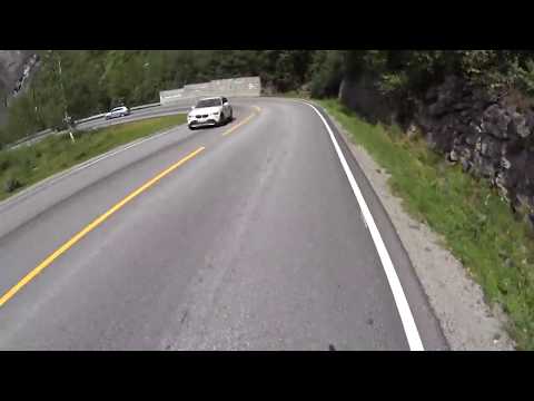 Cycling from Tystigen to Folven in Stryn, Norway