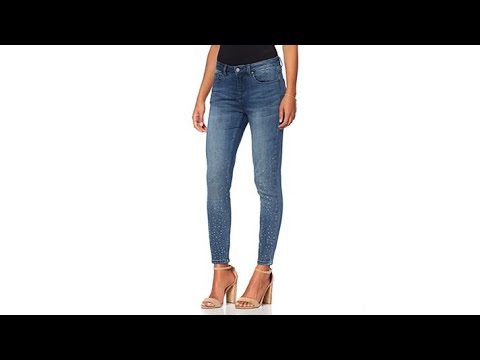 G by Giuliana – Ombr – Verzierte Skinny-Jeans