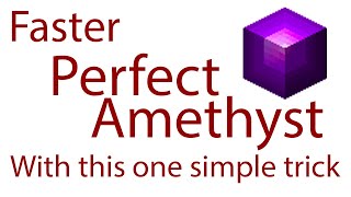 Fast Perfect Amethysts with this one simple trick - Hypixel SkyBlock - Minecraft