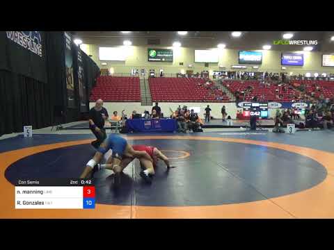 2018 Marine Corps US Open/Masters B Freestyle 70 Con Semis - Norman Manning (Lime) Vs. Rayes Gonza