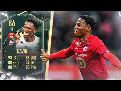 5⭐ WEAK FOOT BALLER!! 86  Winter Wildcards Jonathan David Player Review! FIFA 22 Ultimate Team