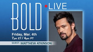 BOLD LIVE Guest Matthew Atkinson video