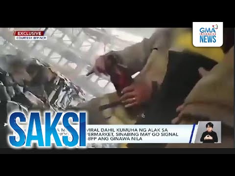 Isa sa mga nag-viral dahil kumuha ng alak sa nasunog na supermarket... | Saksi