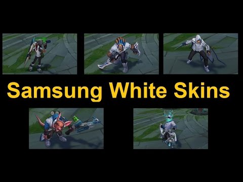 Samsung White Championship Skins! Pay Money to Advertise for Samsung!