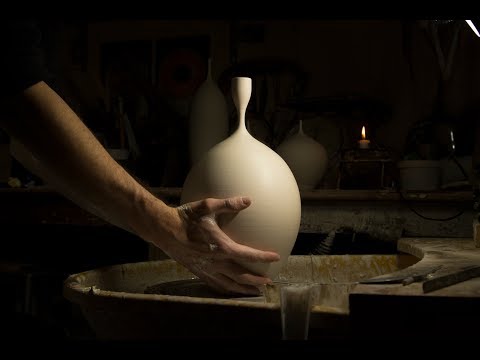 Throwing a Porcelain Bottle Form - Matt Horne Pottery