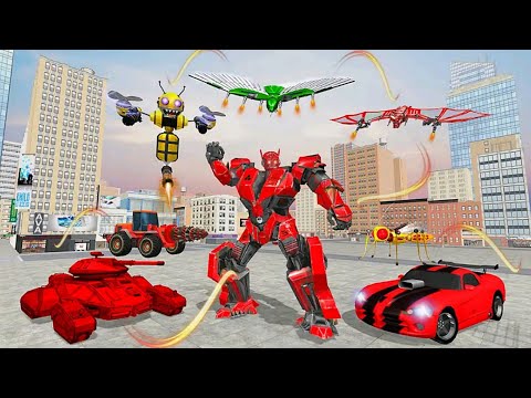 Multi Robot Transform Games 2021: Jet Robot Car Bee Transformation - Android Gameplay