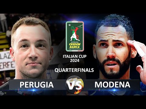 Quarter Finals: Perugia vs Modena | Volleyball SuperLega Coppa Italia 2024