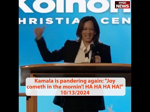 Kamala pandering again: Joy cometh in the mornin'! HA HA HA HA! Vance: Chinese $3/day, American 100x