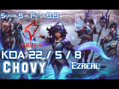 GRF Chovy EZREAL vs RYZE Mid - Patch 9.19 KR Ranked