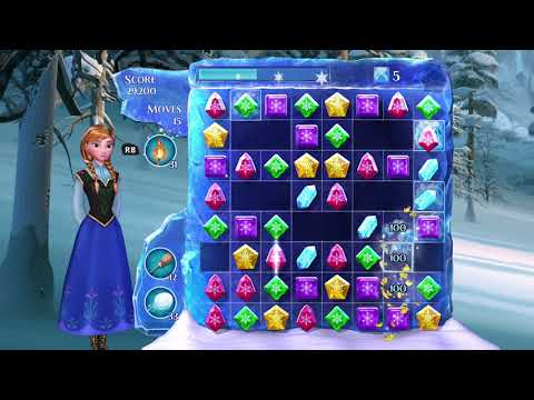 Frozen Free Fall: Snowball Fight Level 197 Walkthrough, No Power Ups