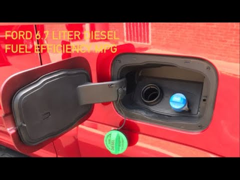 Ford F-250 fuel efficiency MPG 6.7 liter diesel 2021 tremor