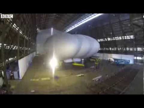 World's Longest Aircraft is Unveiled in UK - BBC News