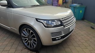 Range Rover L405 fuel filter change