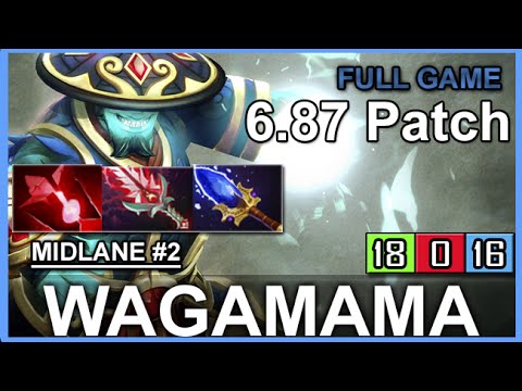Wagamama Storm Spirit 6.87 Aghanim's Scepter + Bloodthorn | Full Game