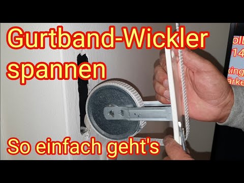 Rolladen Gurtwickler Feder nachspannen - Anleitung + Tipps
