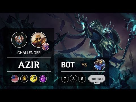Azir Bot vs Ezreal - NA Challenger Patch 9.16