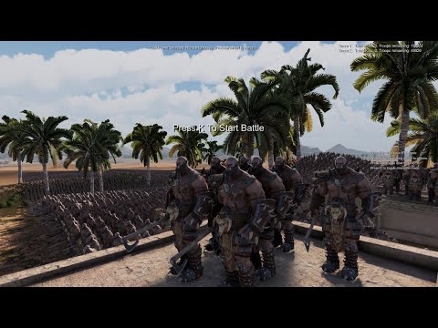 50.000 MODERN ARMY vs 200.000 ORC ARMY - Ultimate Epic Battle Simulator 2 UEBS 2